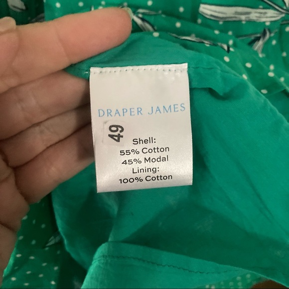 NWT Draper James Green Smocked Floral Midi Lucy Dress Sz Small - Picture 5 of 10